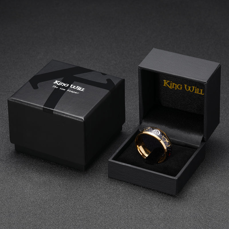 King Will STEAMPUNK&trade; 8mm stainless steel ring
