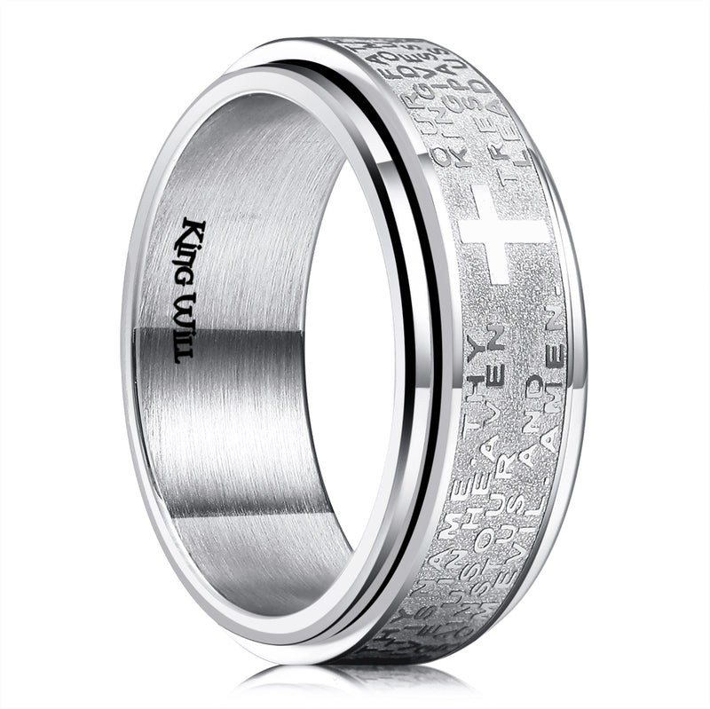 King Will INTERTWINE&trade; 8mm spinner ring