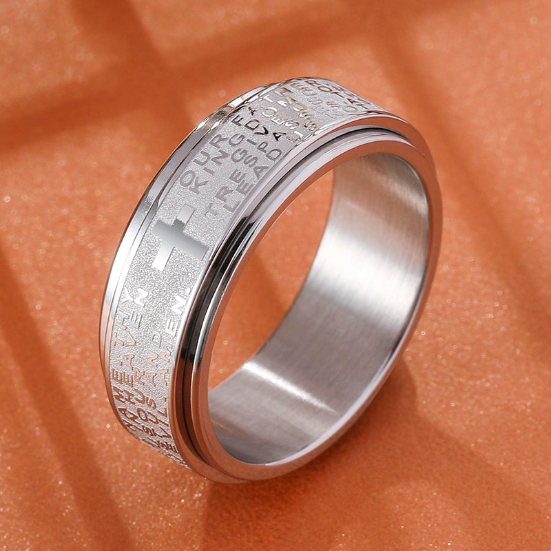 King Will INTERTWINE&trade; 8mm spinner ring