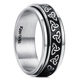 King Will INTERTWINE&trade; 8mm spinner ring