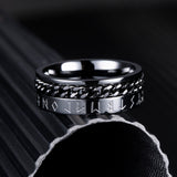 King Will INTERTWINE&trade; 8mm spinner ring