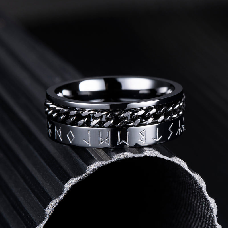 King Will INTERTWINE&trade; 8mm spinner ring