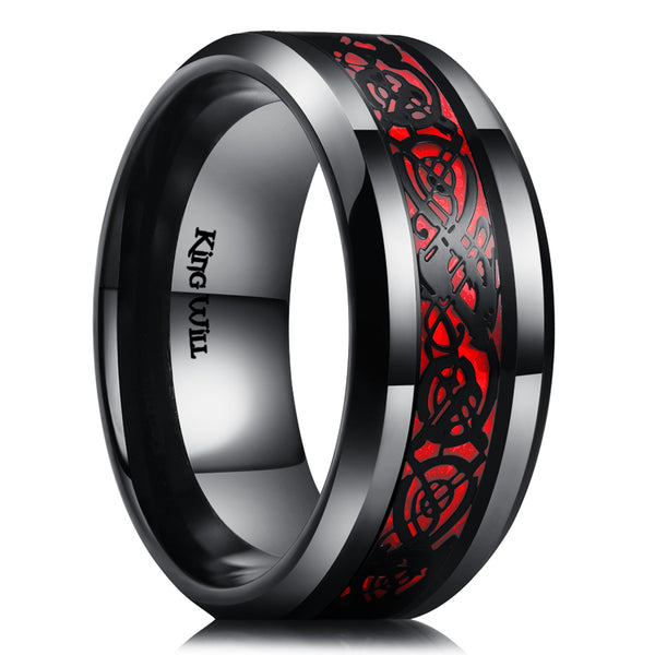 King Will DRAGON&trade; 9mm stainless steel ring