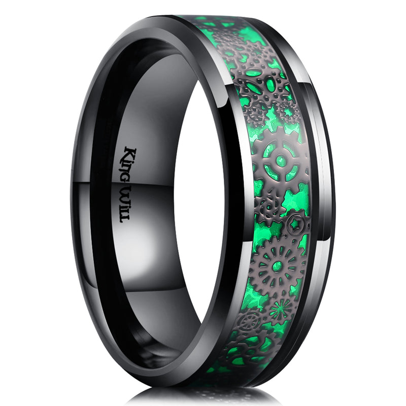King Will STEAMPUNK&trade; 8mm stainless steel ring