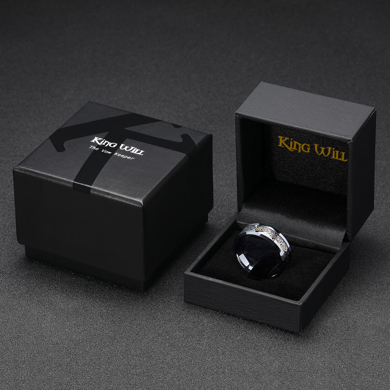 King Will DRAGON&trade; 8mm tungsten ring