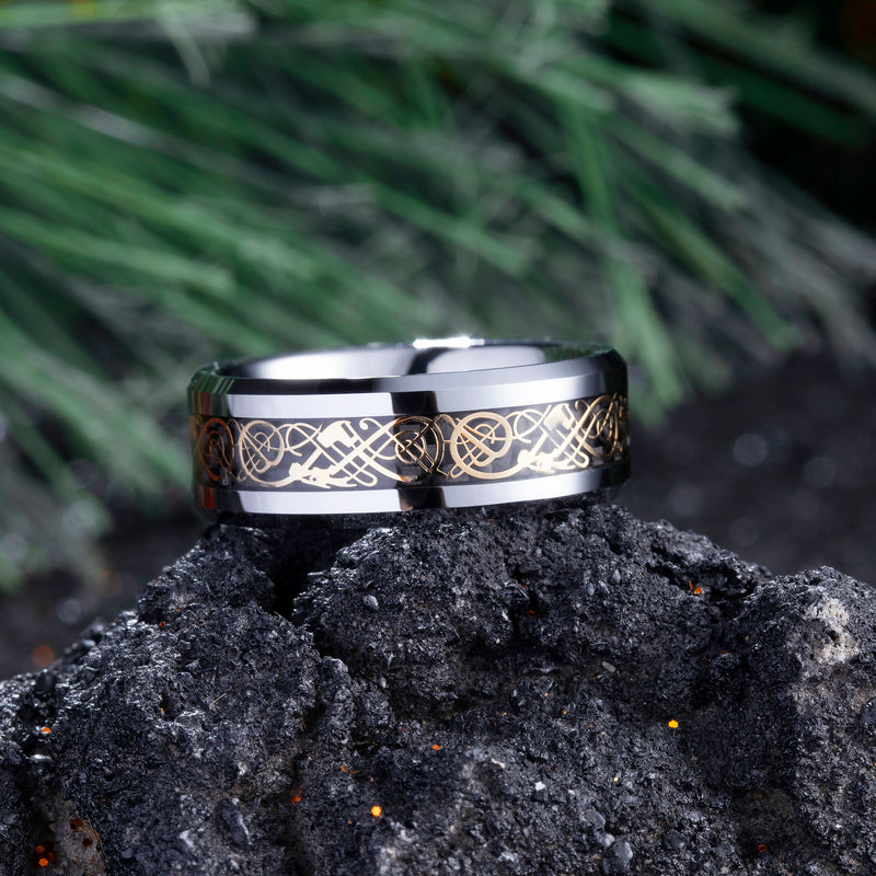King Will DRAGON&trade; 8mm tungsten ring