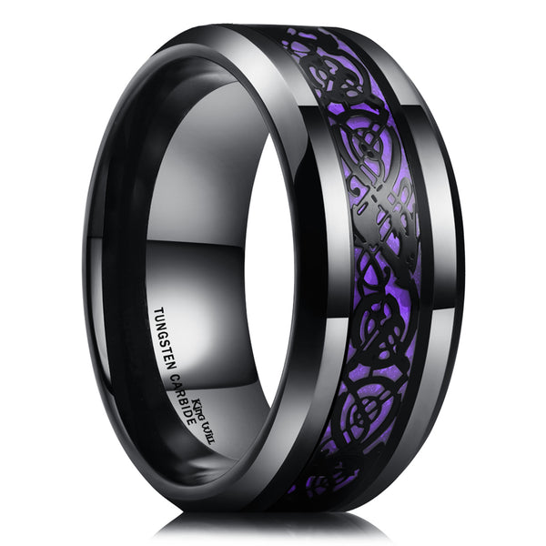 King Will DRAGON&trade; 8mm tungsten ring