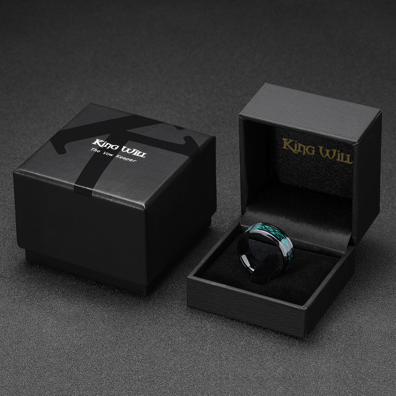 King Will DRAGON&trade; 8mm tungsten ring