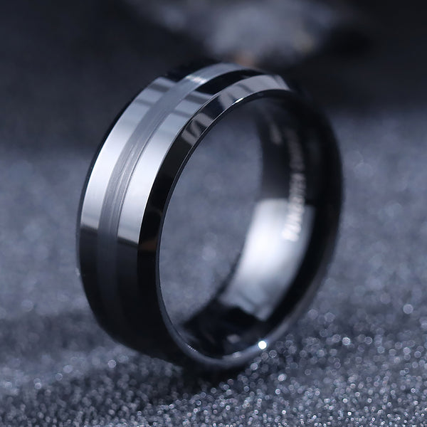 King Will BASIC&trade; 8mm tungsten ring