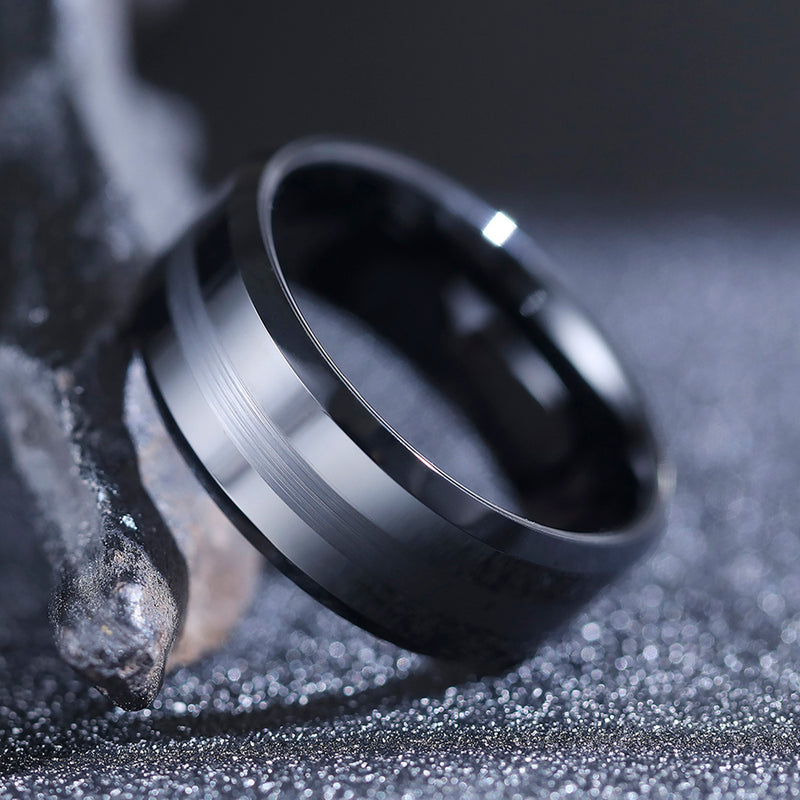 King Will BASIC&trade; 8mm tungsten ring