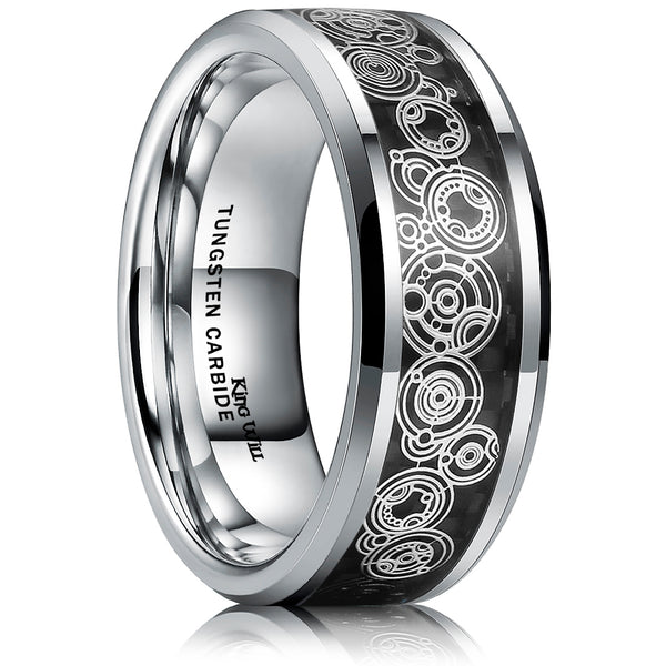 King Will STEAMPUNK&trade; 8mm tungsten ring