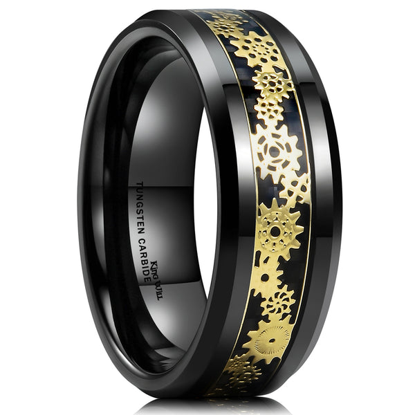 King Will STEAMPUNK&trade; 8mm tungsten ring