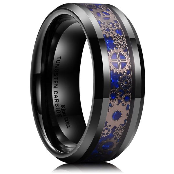 King Will STEAMPUNK&trade; 8mm tungsten ring