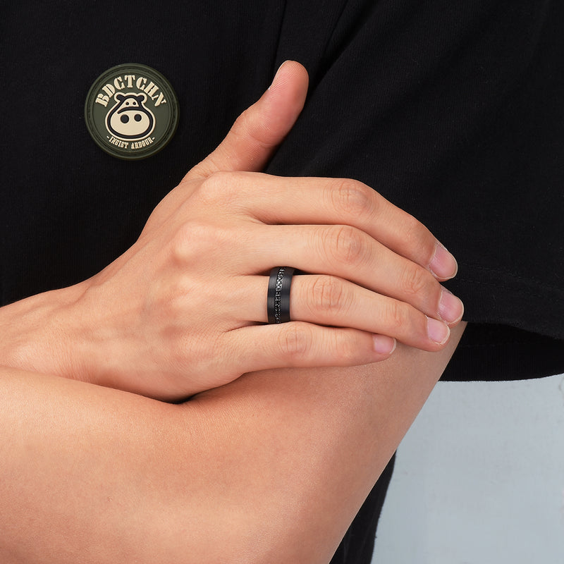 King Will GEM&trade; 8mm tungsten ring