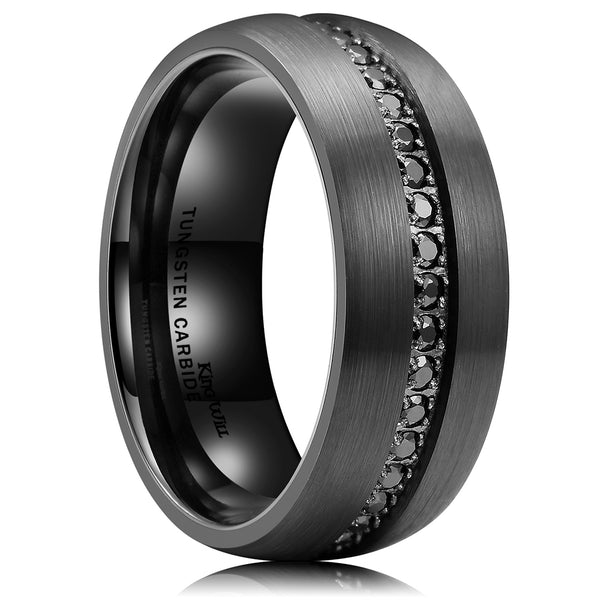 King Will GEM&trade; 8mm tungsten ring