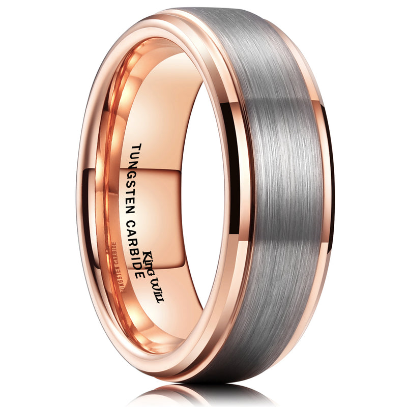 King Will Duo&trade; 7mm tungsten ring