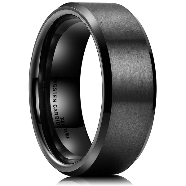 King Will BASIC&trade; 8mm tungsten ring