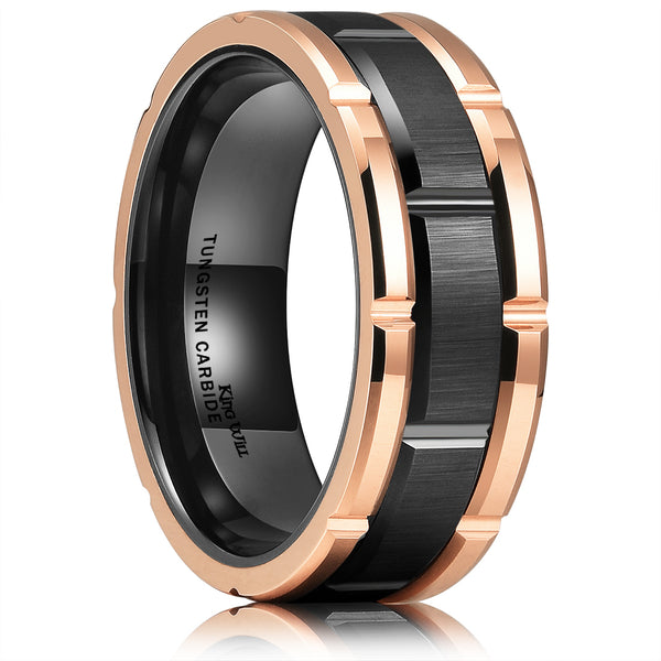 King Will DUO&trade; 8mm tungsten ring