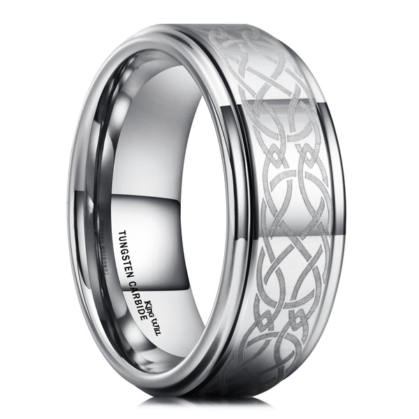 King Will CELTIC&trade; 8mm tungsten ring