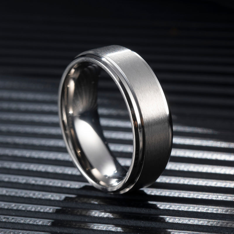 King Will CLASSIC&trade; 8mm titanium ring