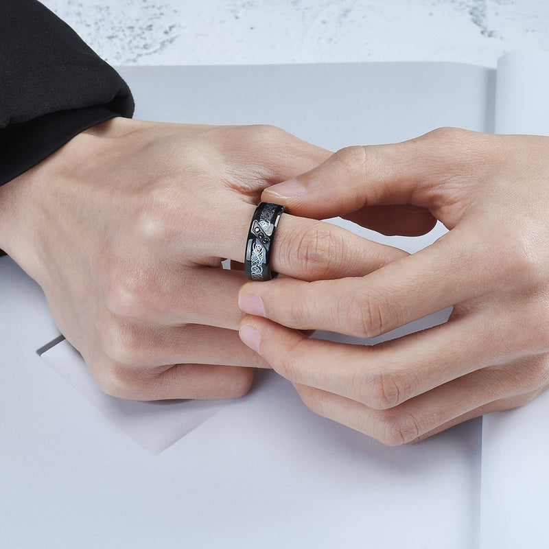 King Will GEM&trade; 8mm titanium ring