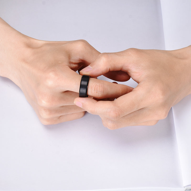 King Will BASIC&trade; 8mm titanium ring