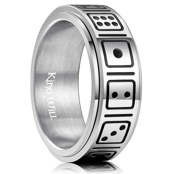 King Will INTERTWINE&trade; 8mm titanium ring