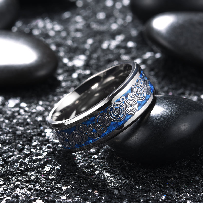 King Will STEAMPUNK&trade; 8mm titanium ring
