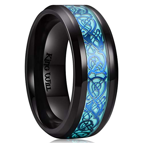 King Will DRAGON&trade; 8mm titanium ring