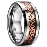 King Will DRAGON&trade; 8mm tungsten ring
