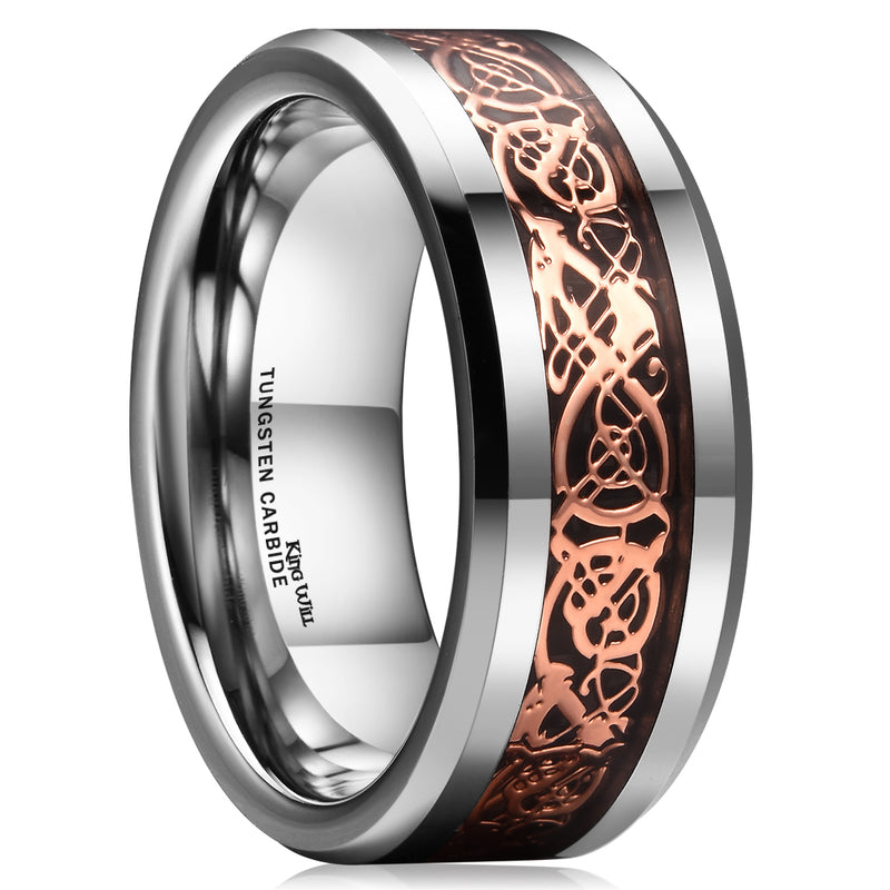 King Will DRAGON&trade; 8mm tungsten ring