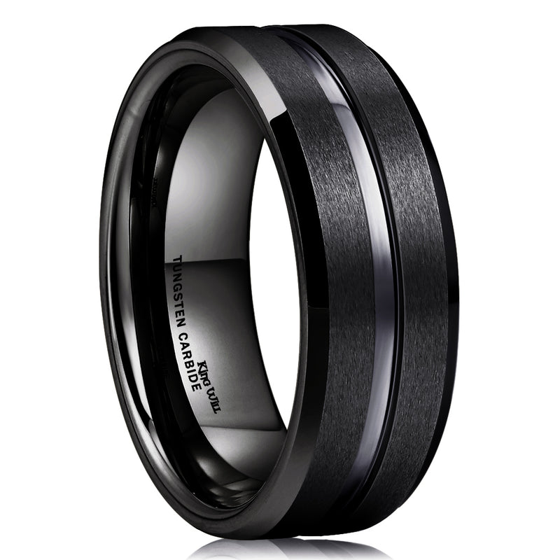 King Will BASIC&trade; 8mm tungsten ring