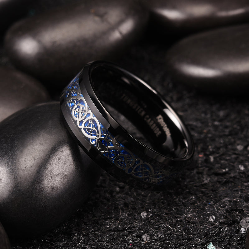 King Will DRAGON&trade; 8mm tungsten ring