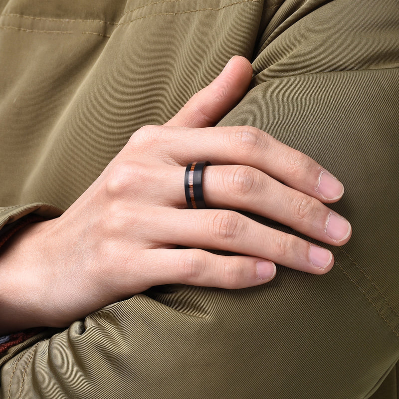 King Will NATURE&trade; 8mm tungsten ring
