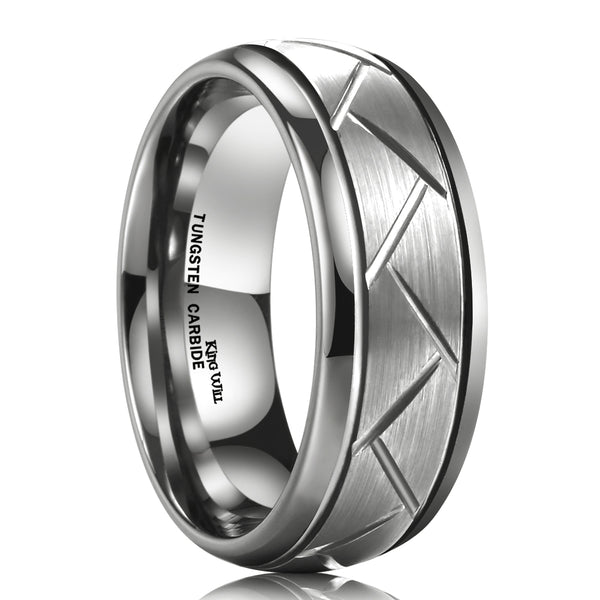 King Will CLASSIC&trade; 8mm tungsten ring