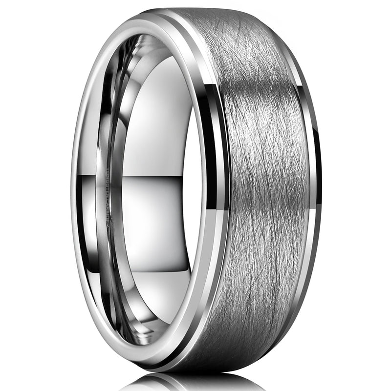 King Will CLASSIC&trade; 8mm tungsten ring