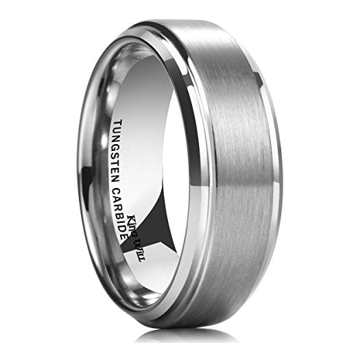 King Will CLASSIC&trade; 8mm tungsten ring