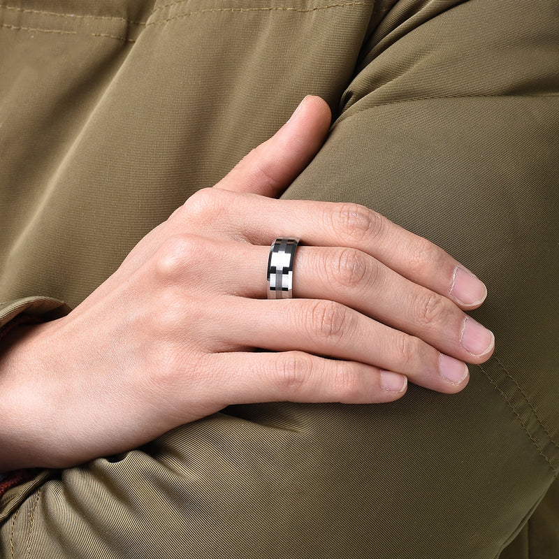 King Will CLASSIC&trade; 8mm tungsten ring