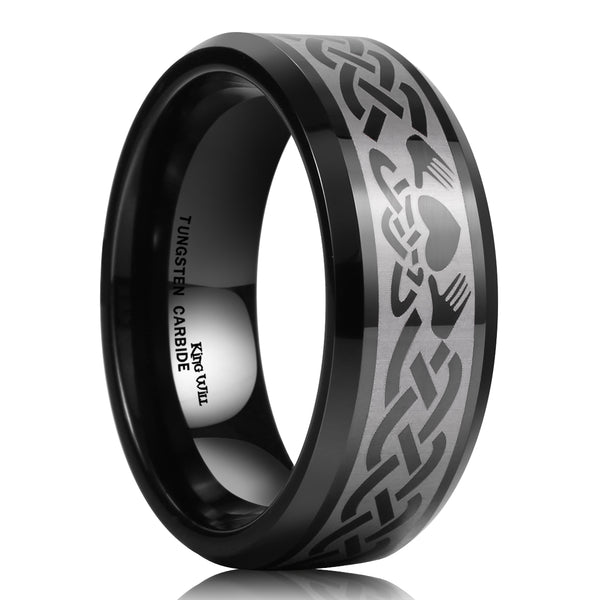 King Will BASIC&trade; 8mm tungsten ring