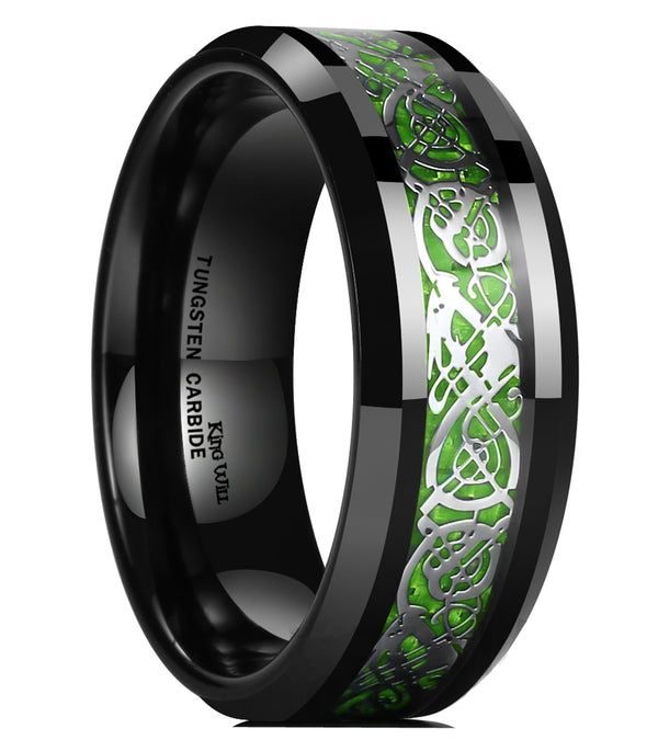 King Will DRAGON&trade; 8mm tungsten ring