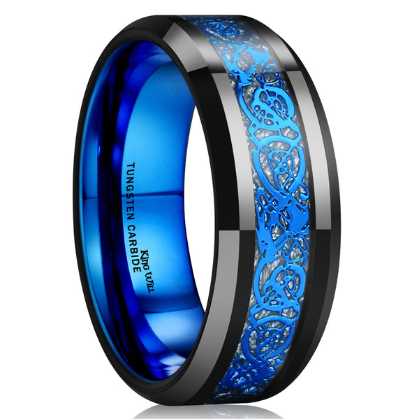 King Will DRAGON&trade; 8mm tungsten ring