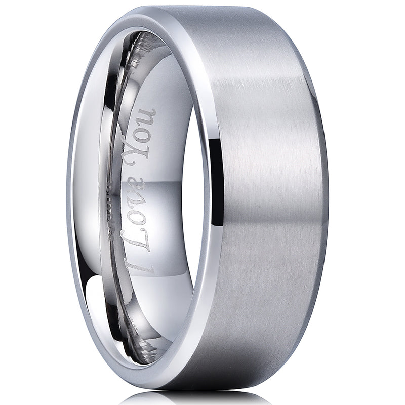 King Will CLASSIC&trade; 8mm stainless steel ring