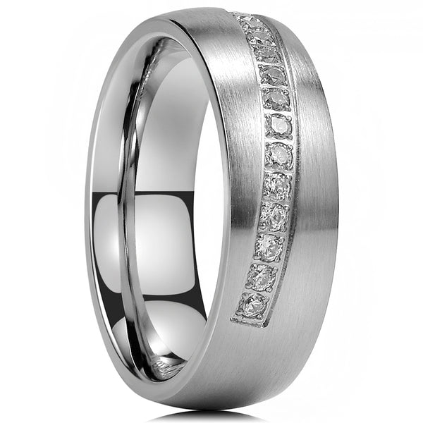 King Will GEM&trade; 8mm stainless steel ring