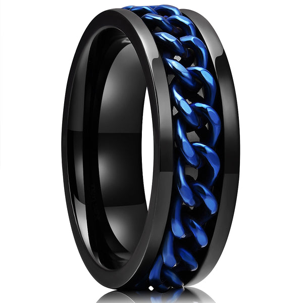 King Will INTERTWINE™ 8mm spinner ring – King Will Rings