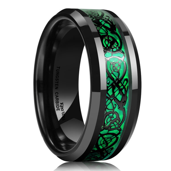 King Will DRAGON&trade; 8mm tungsten ring