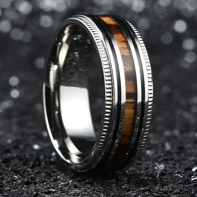 King Will NATURE&trade; 8mm stainless steel ring