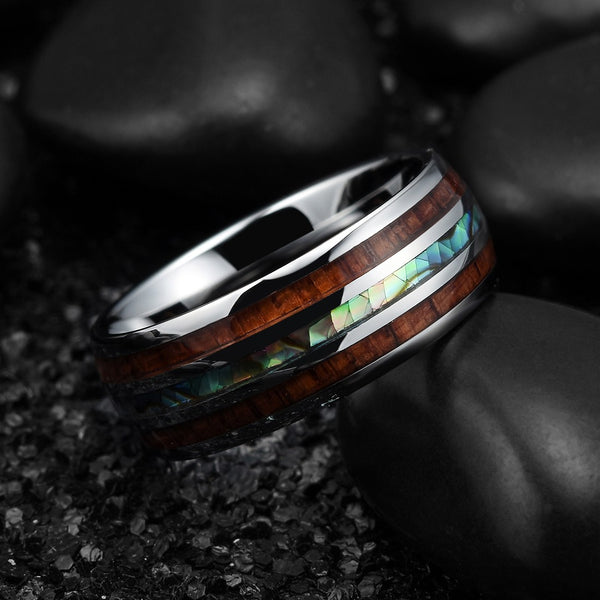 King Will NATURE&trade; 8mm tungsten ring