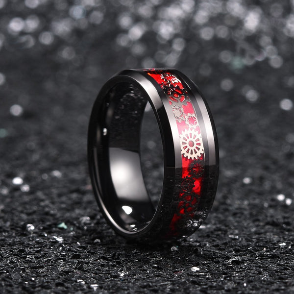 King Will STEAMPUNK&trade; 8mm tungsten ring