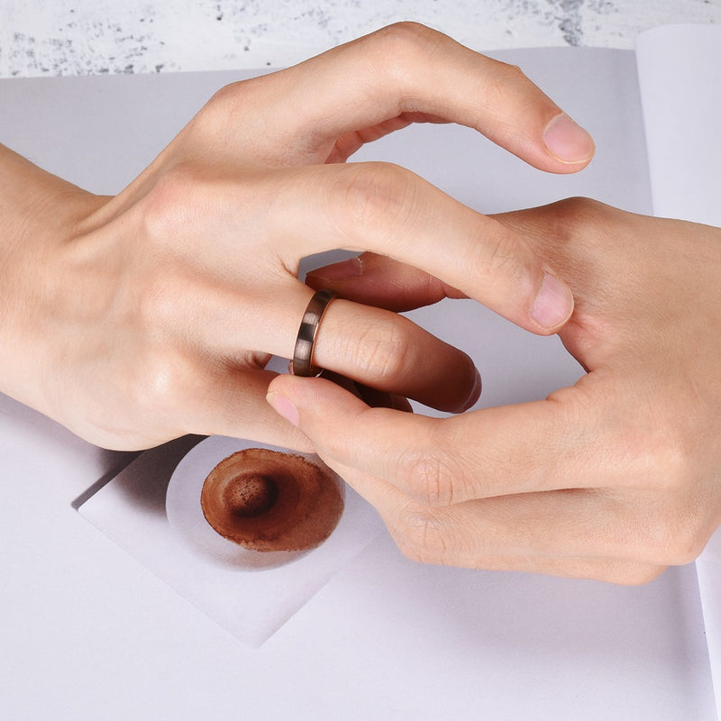 King Will DUO&trade; 4mm tungsten ring