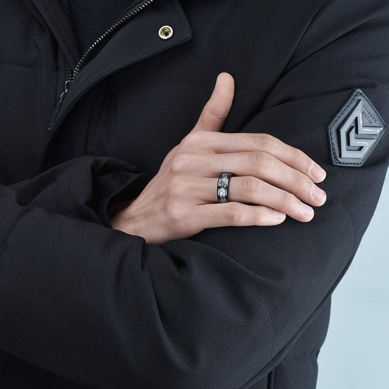 King Will GEM&trade; 8mm titanium ring